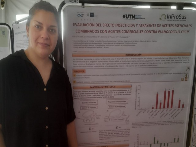 La Lic. Miriam del Valle Ávila presentó trabajos en las XXVIII Jornadas Científicas de la Sociedad de Biología de Córdoba